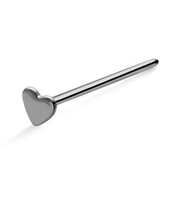 Small Heart S316L Straight Nose Stud SSNSKA-08